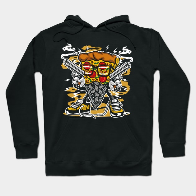 Pizza Gangster Hoodie by drewbacca